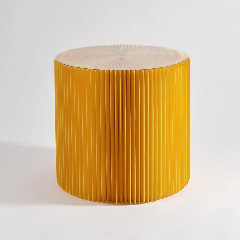 Concertina Paper Stool - Yellow - Paper Lounge