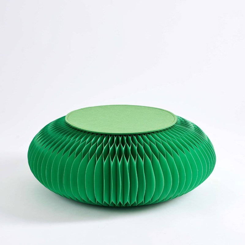 Paper Foot Stool - Green - Paper Lounge