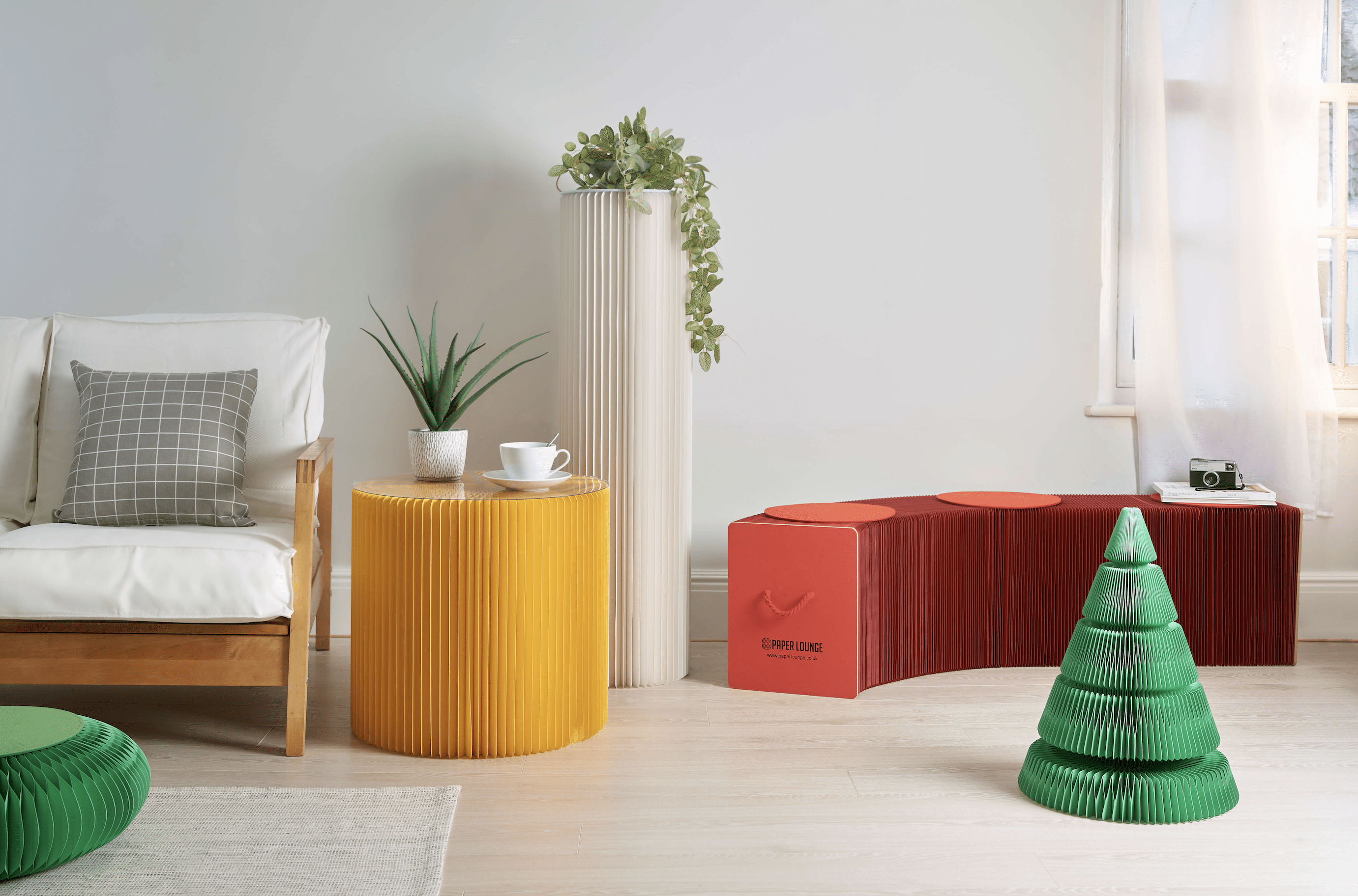 Concertina Christmas Trees - Three Colours - 50cm - Paper Lounge