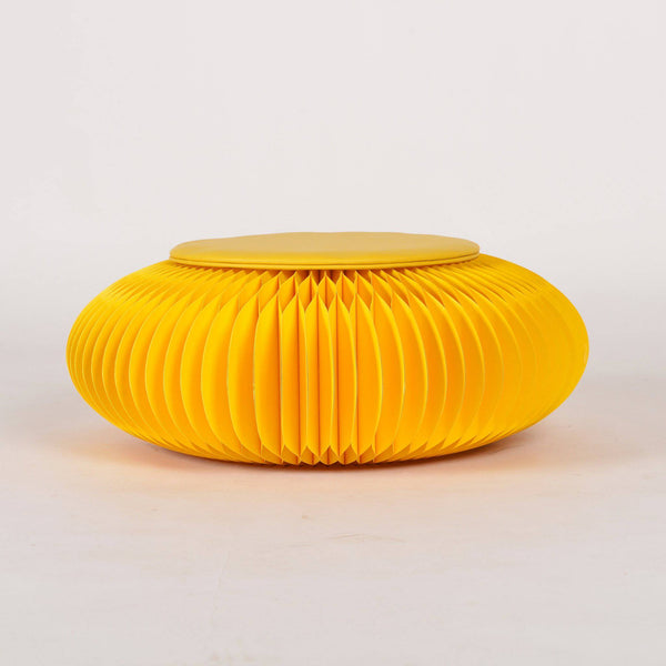 Paper Foot Stool - Yellow - Paper Lounge