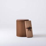 Concertina Paper Stool - Brown - Paper Lounge