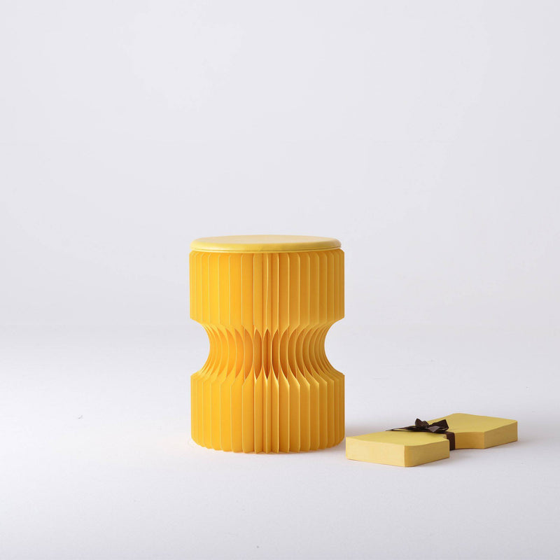Diablo Paper Stool - Yellow - Paper Lounge