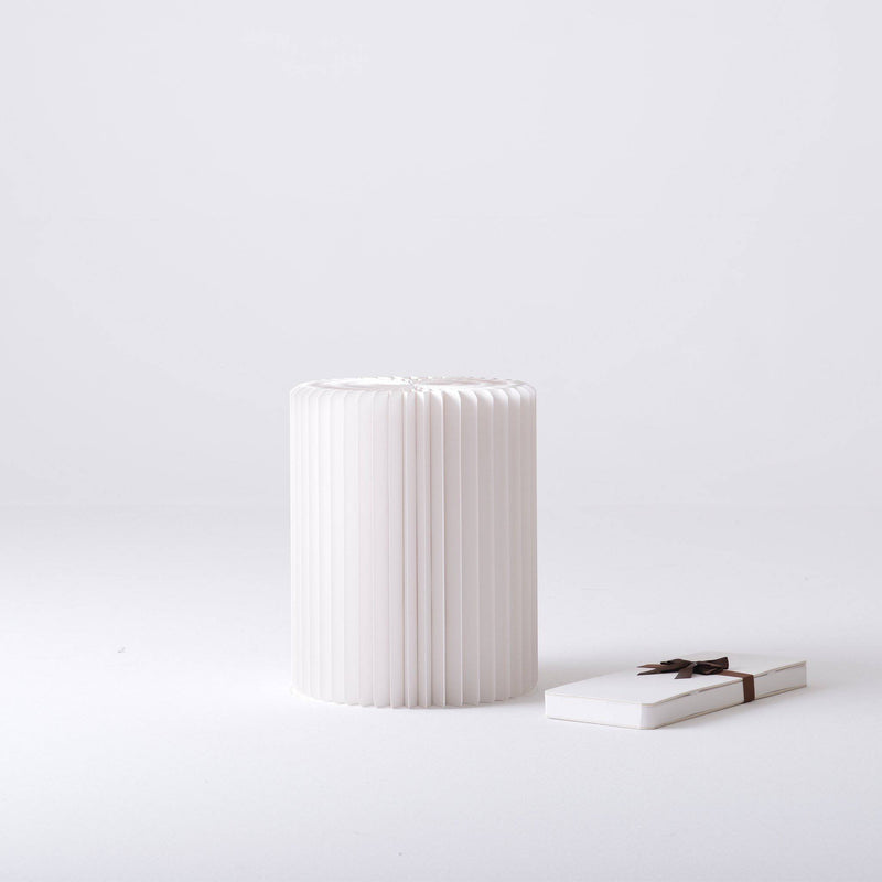 Concertina Paper Stool - White - Paper Lounge