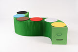 Foldable Paper Bench - Green