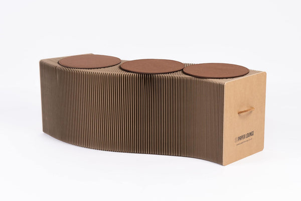 Bench From Paper Foldable Paper Benches UK | Paper Lounge