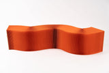 Foldable Paper Bench - Orange