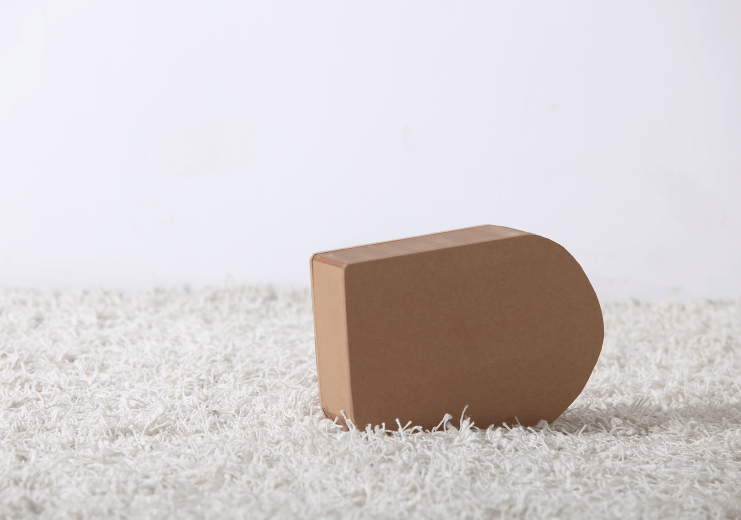 Paper Foot Stool - Brown - Paper Lounge
